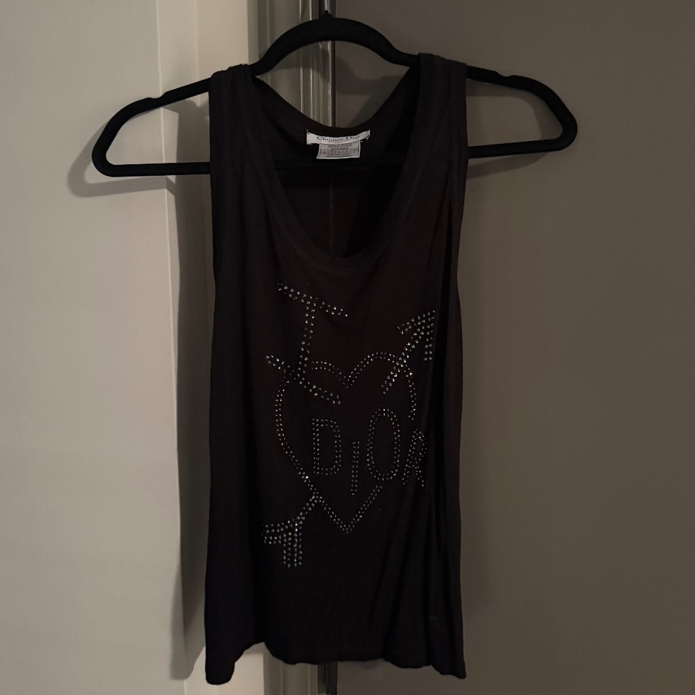 Galliano era Dior rhinestone tank